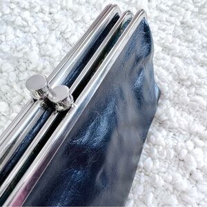 HOBO Lauren Black Leather Wallet + Clutch